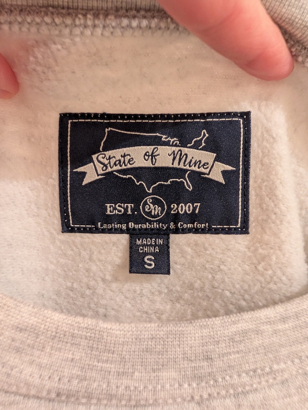 Women's Light Gray Crewneck with Colorful Distressed WISCONSIN Graphic - Picture 5 of 10
